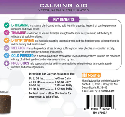 Nootie Progility Calming Aid Soft Chew Supplements